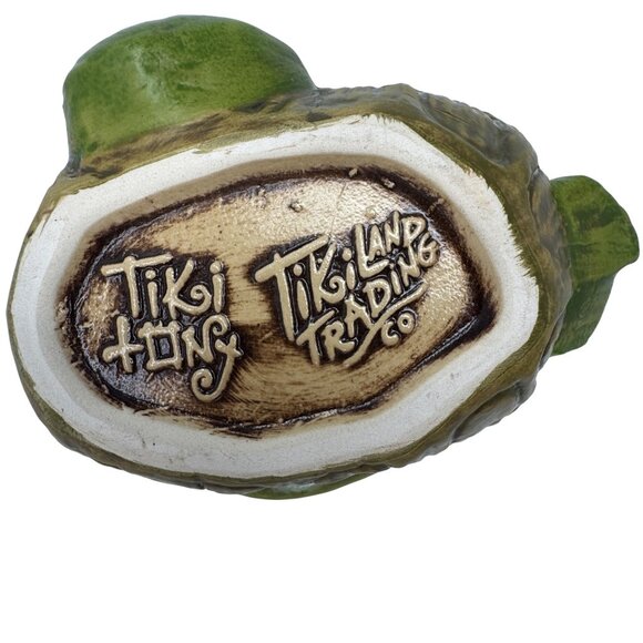 Tiki Tony Luau Louie Cocktail Sippin Chill Beach Turtle Ceramic Tiki Mug - Picture 5 of 7